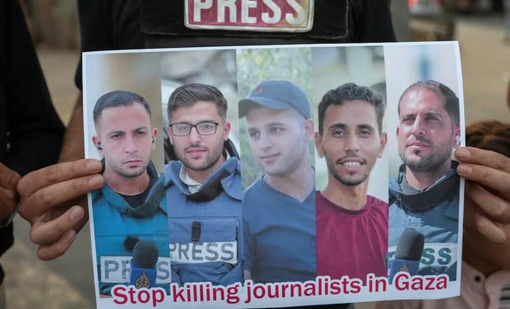 periodistas Gaza