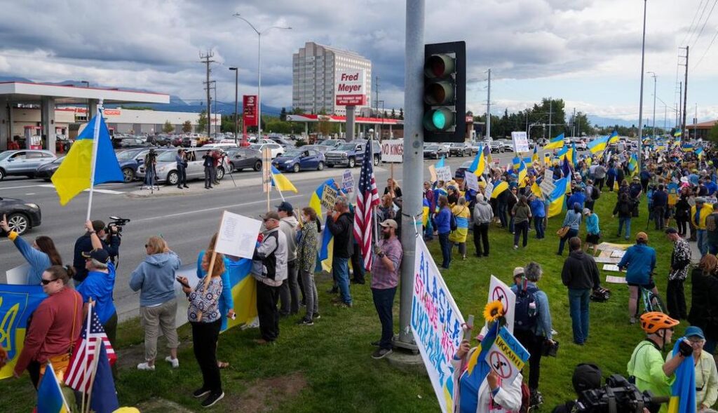 Protestas en Alaska antes de cumbre Trump-Putin protestas Alaska