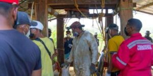 colapso de mina rudimentaria en Bolívar