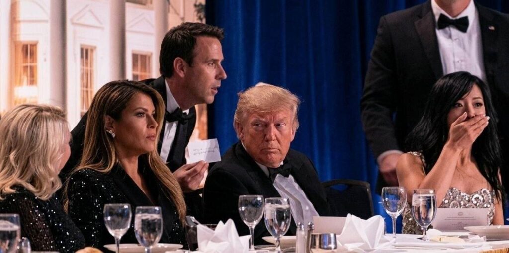 evacuación de Donald Trump