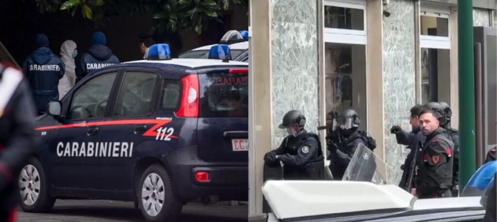 Rescatan a 25 rehenes tras asalto armado en un banco de Italia; atacantes lograron huir asalto armado