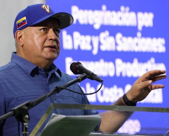 Diosdado Cabello de visita en Cabimas en la II etapa de la peregrinación nacional por una Venezuela sin sanciones libre de sanciones en Cabimas
