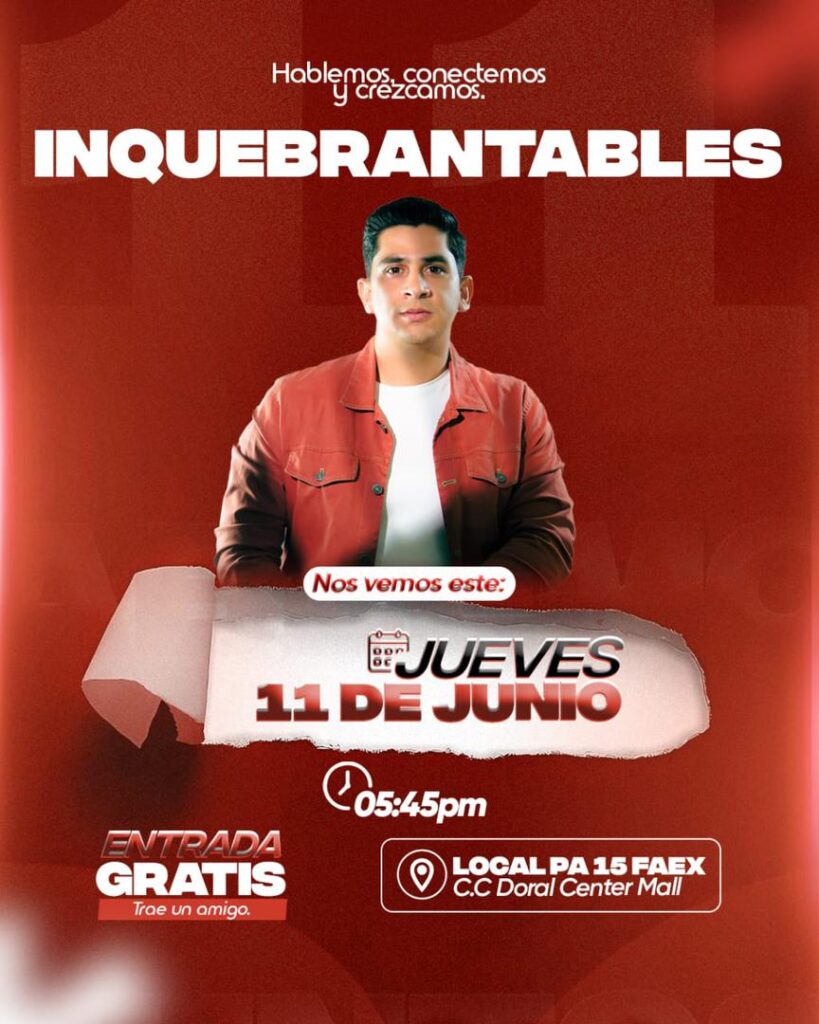 Ronaldo Pérez presentará la conferencia “Inquebrantables” con entrada gratuita Ronaldo Pérez
