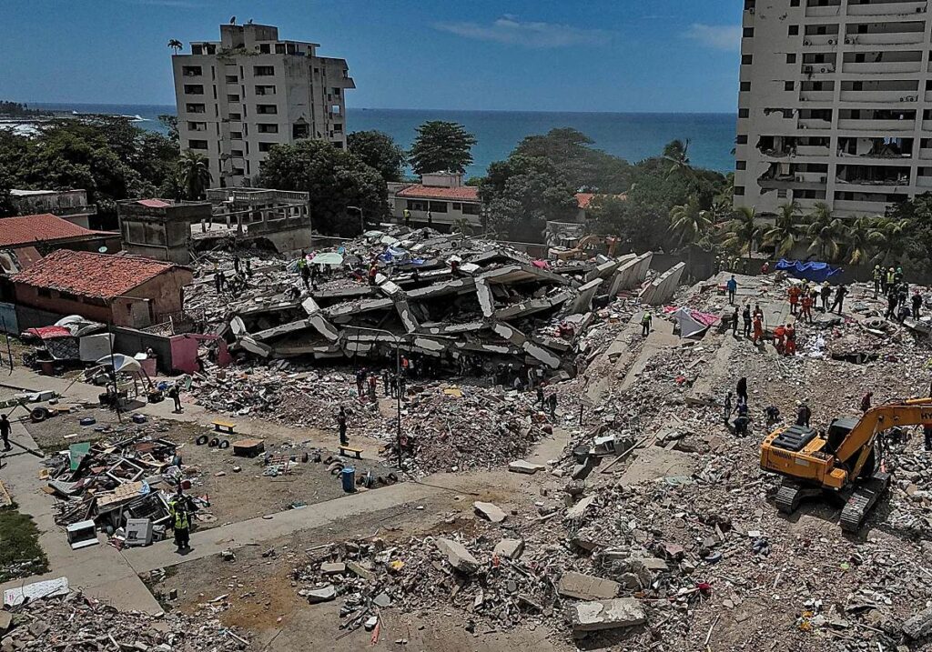 Jorge Rodríguez aclara el destino de los escombros tras los terremotos de La Guaira escombros La Guaira