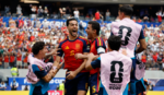 España en el partido contra Bélgica