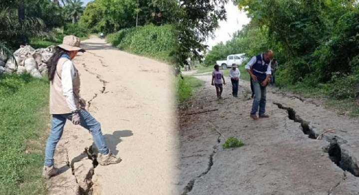 Funvisis e Ingeomin inspeccionaron afectaciones geológicas en Yaracuy tras los recientes terremotos evaluación geológica en Yaracuy