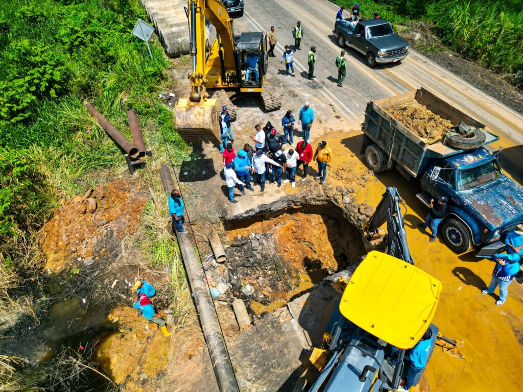 Inician los trabajos de nuevo alcantarillado en el sector El Venado de la carretera Lara-Zulia carretera Lara-Zulia
