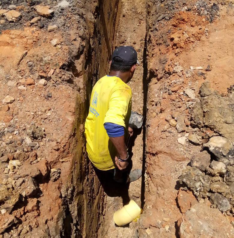 Alcaldía de Maracaibo reparó socavón en La Macandona tras años de olvido Socavón en Maracaibo