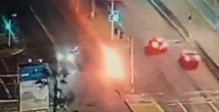 ataque con fuego en Iquique