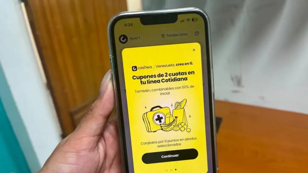Cashea explica cómo usar el cupón de dos cuotas en la Línea Cotidiana cupón de dos cuotas