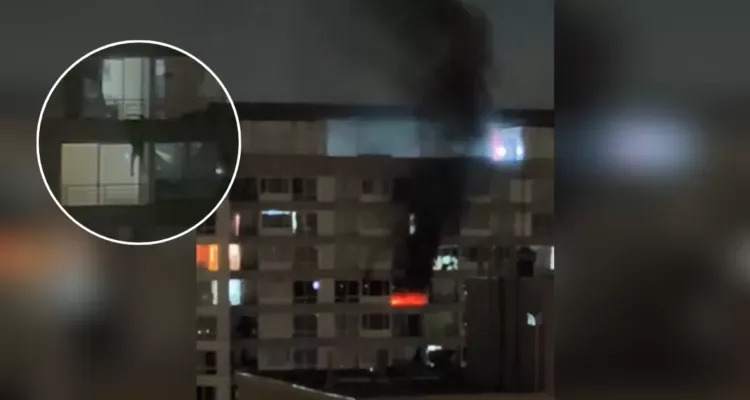 Buscan a venezolano acusado de prender fuego a su expareja y escapar por un edificio venezolano macabro ataque
