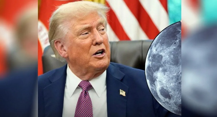 Donald Trump desata polémica tras afirmar que la Luna pertenece a Estados Unidos control territorial lunar