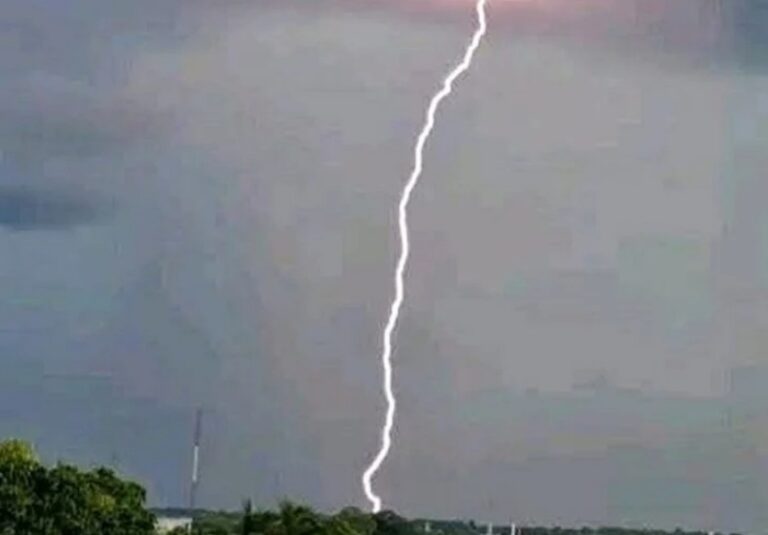 impacto de un rayo